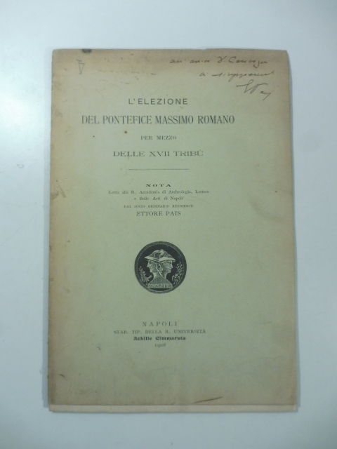 L'elezione del Pontefice massimo romano per mezzo delle XVII tribù. Nota